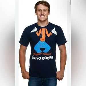 I’m So Goofy Tee NWOT Navy Blue